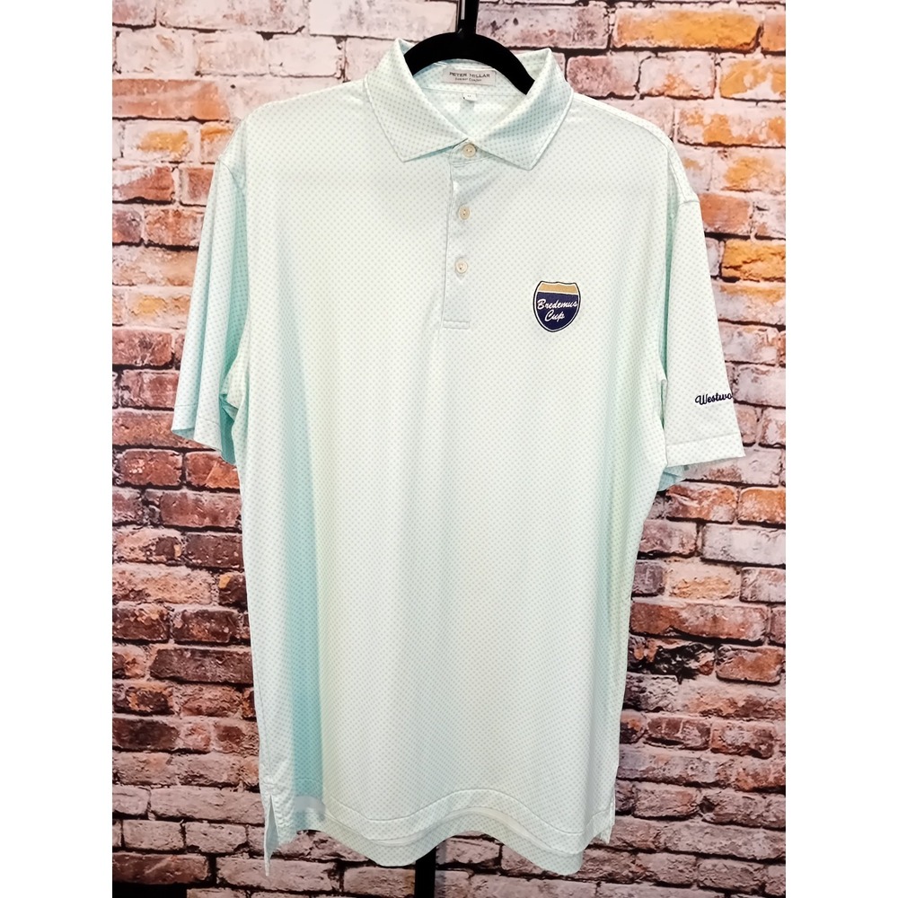 Peter Millar Bredemus Cup Westwood Country Club Polo Shirt Mens Medium Striped